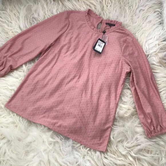 Adrianna Papell Tops - Adrianna Papell Pink long sleeve top